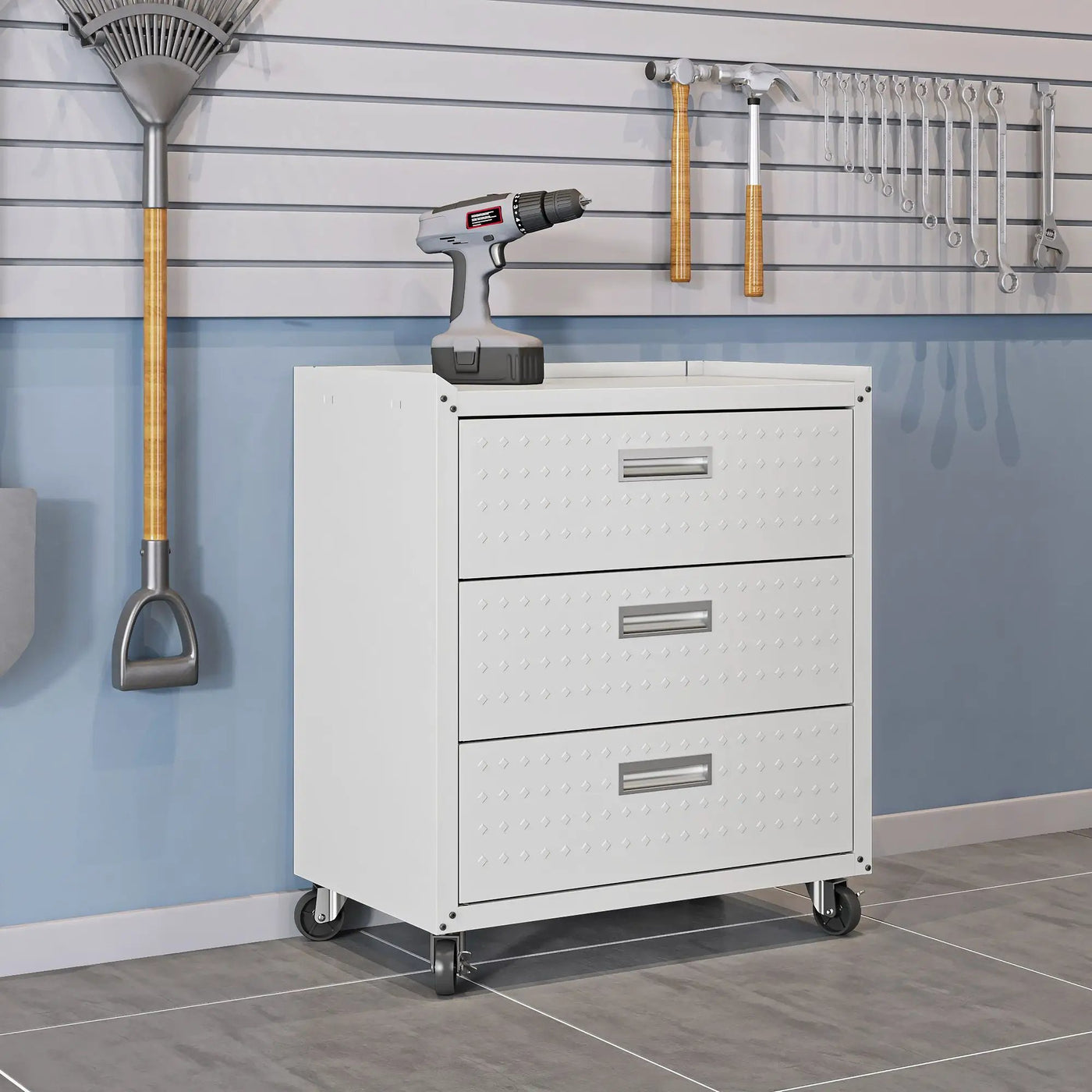 Fortress -3 Drawer Rolling Garage Cabinet by HouseOfZazla