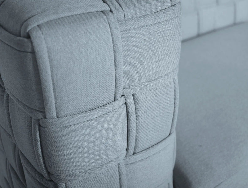 Saree Chenille Chair - Light Blue by HouseOfZazla
