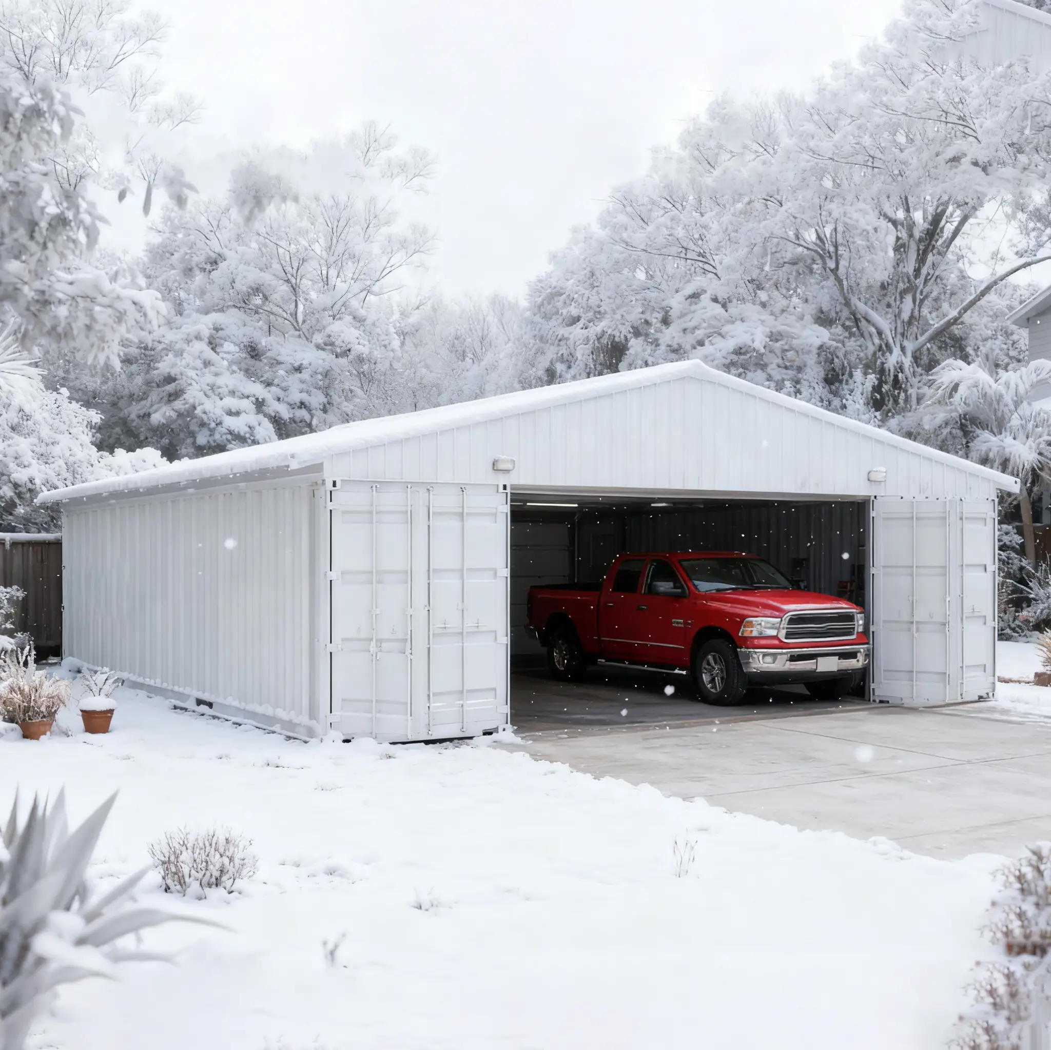 40FT x 36FT Container Roof Kit – Heavy-Duty Steel Shelter by HouseOfZazla