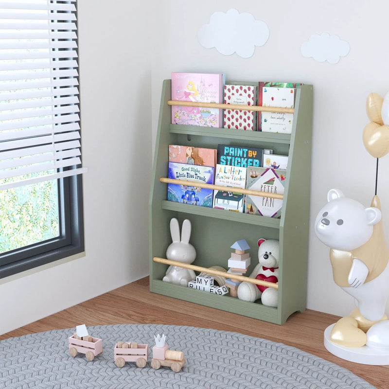 3 Tier Book Shelf, Compact Storage For Bedrooms by Unique Piece Furniture