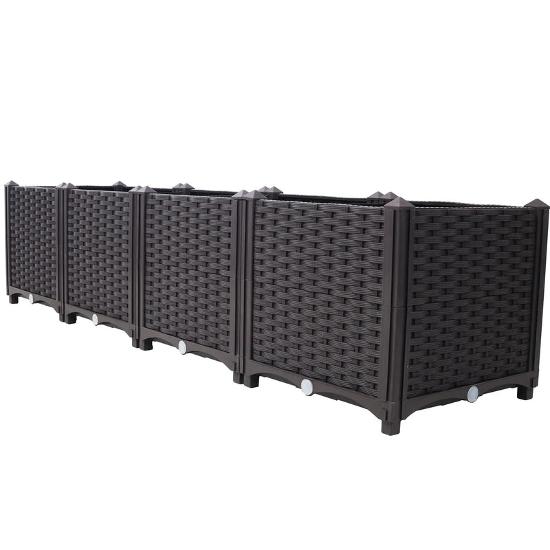 Deep Raised Garden Bed Plastic Planter Boxes by HouseOfZazla