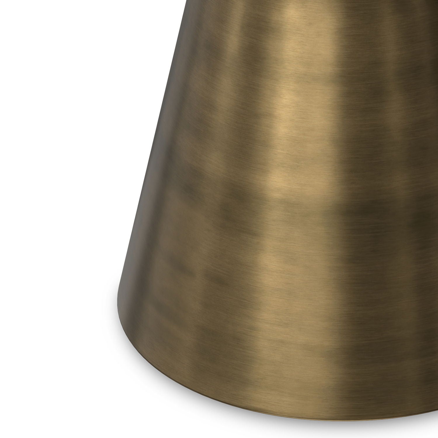 Raquel - Side Table - Antique Brass / White by HouseOfZazla