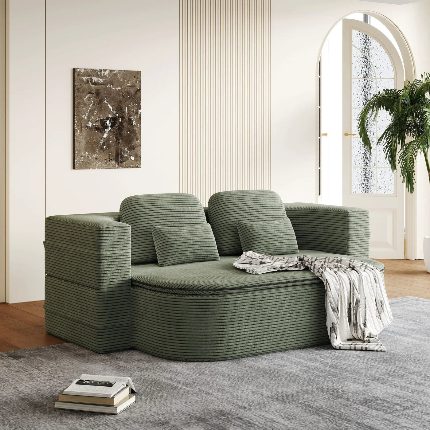 2 In 1 Foldable Sofa Bed With Multi Functional Blanket by HouseOfZazla