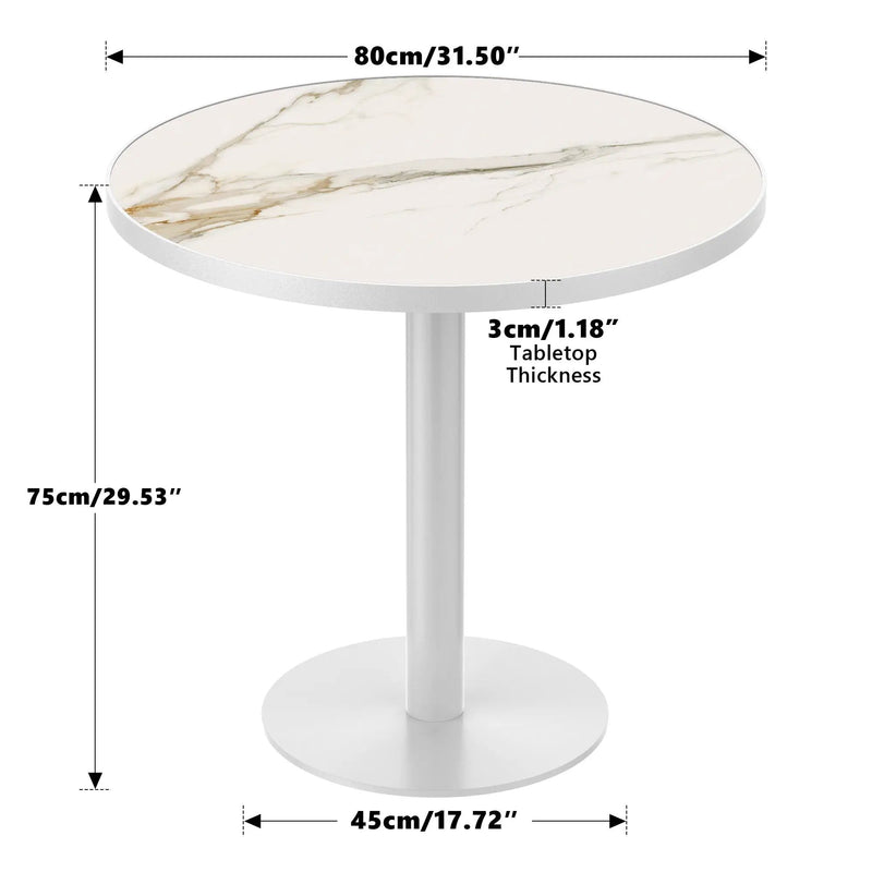 31.5" Round Modern Tulip Dining Table by HouseOfZazla