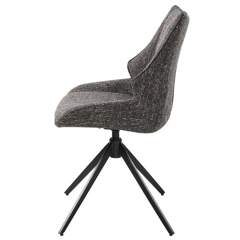 Malika - Side Chair With Swivel (Set of 2) - Brown Chenille by Unique Piece Furniture