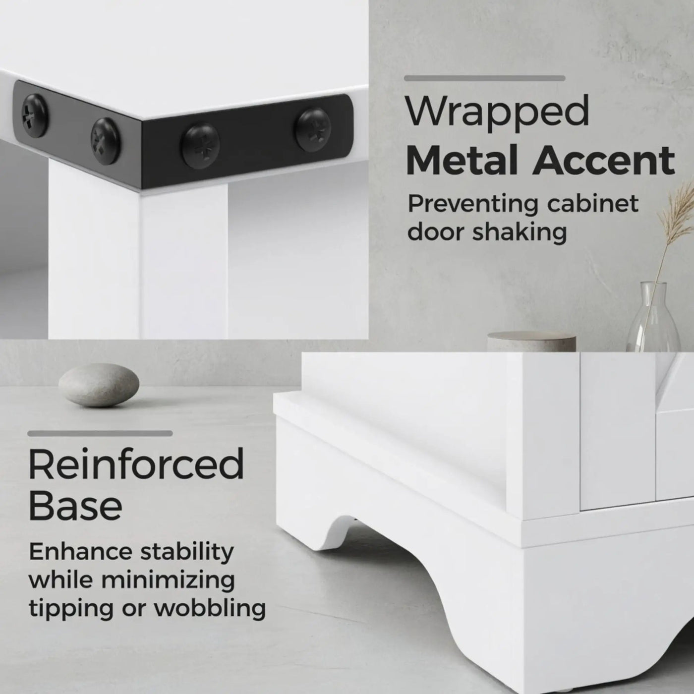 Farmhouse Nightstand, Charging Station & Storage by HouseOfZazla