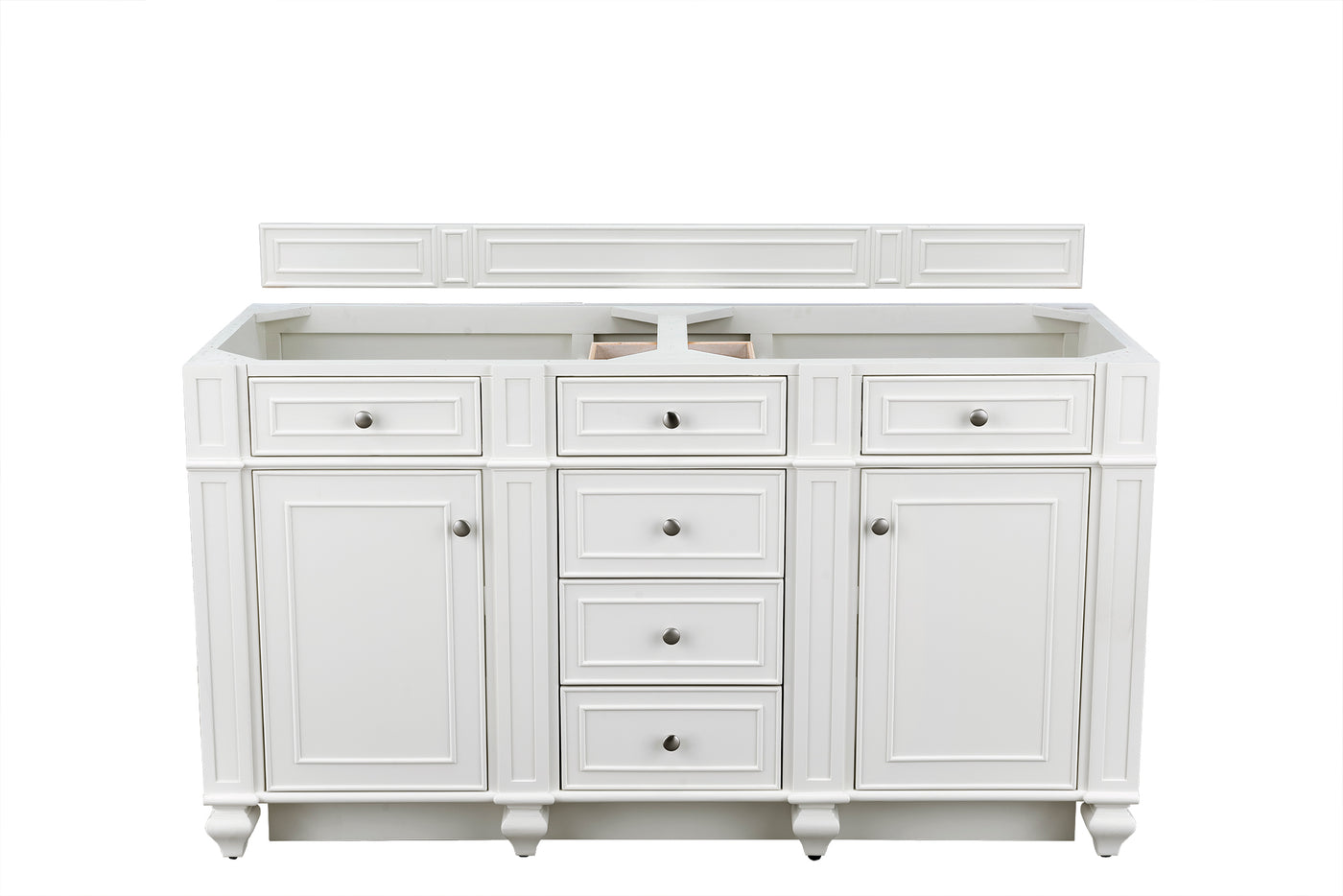 James Martin Bristol 60" Double Bathroom Vanity, Bright White by James Martin