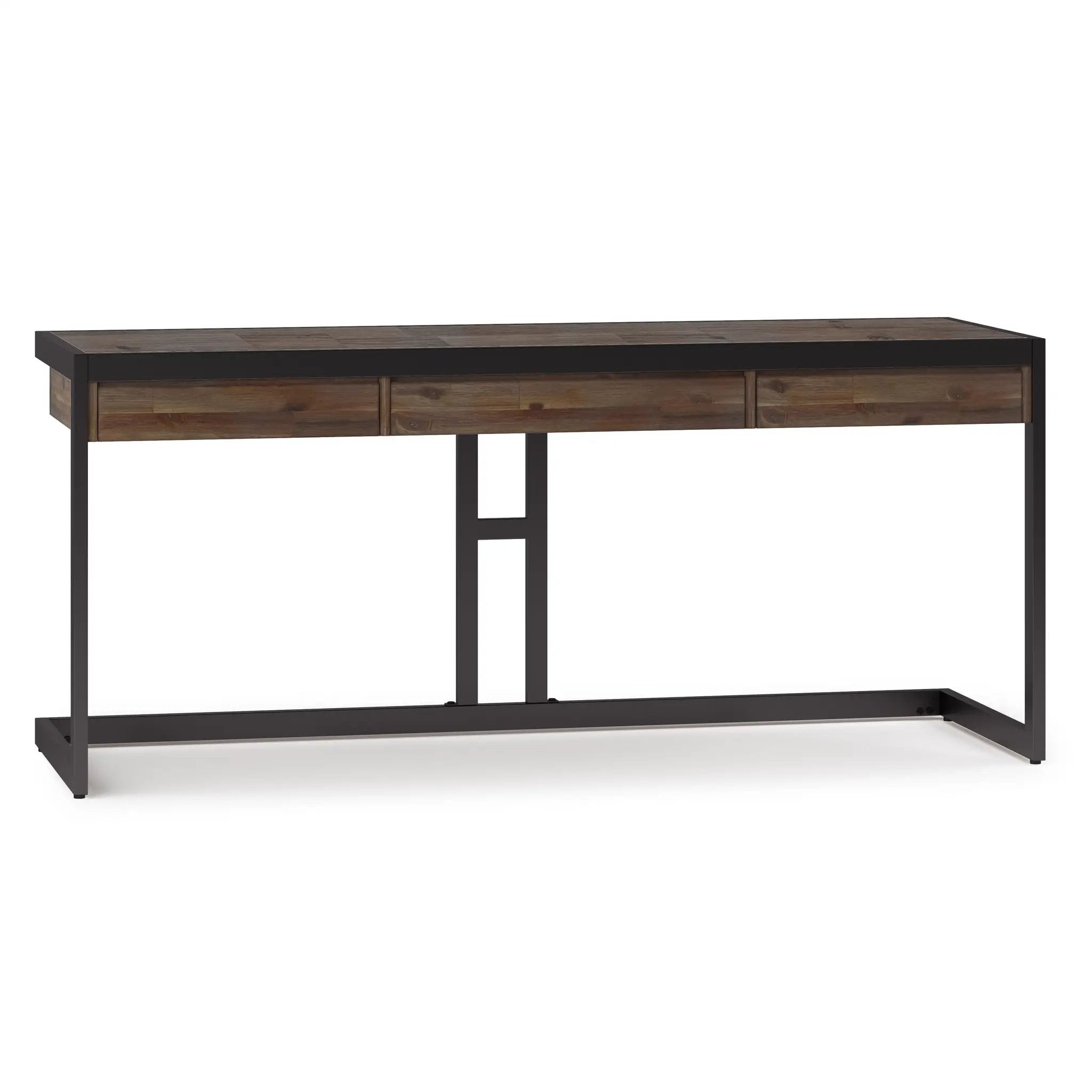 Erina - Large Desk - Rustic Natural Aged Brown by Unique Piece Furniture