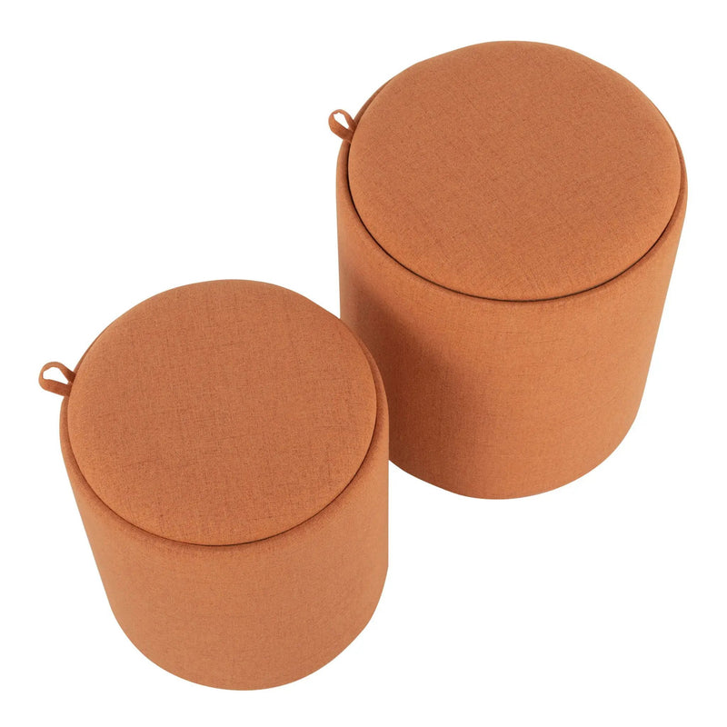 Tray - Contemporary Nesting Ottoman Set by Unique Piece Furniture
