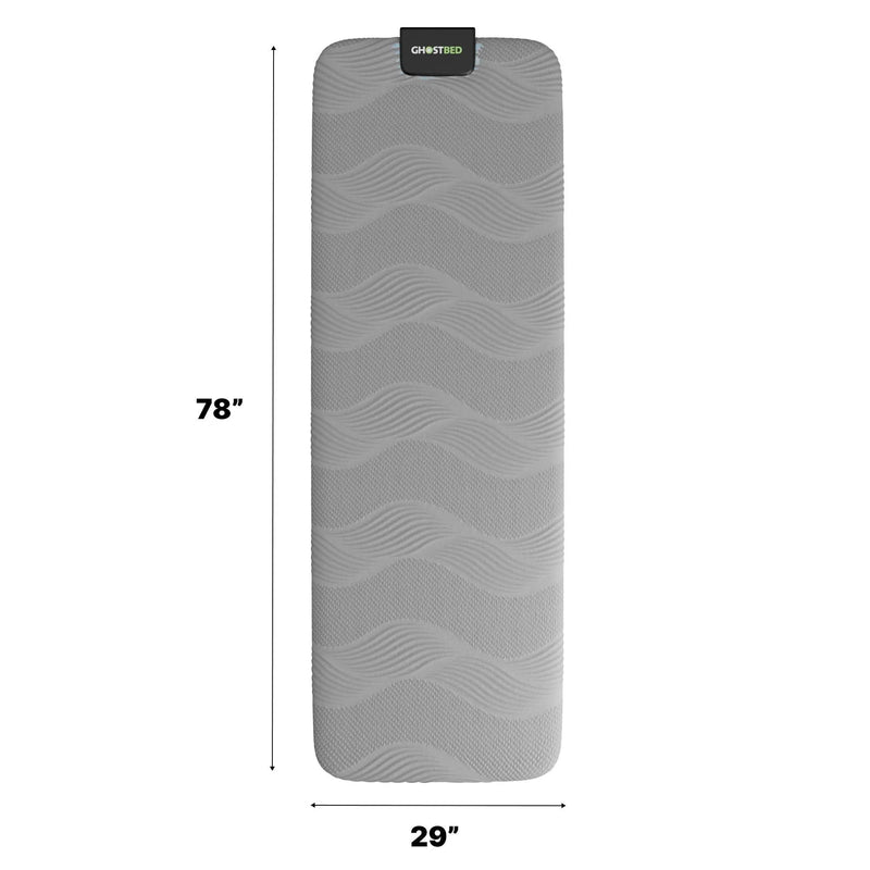 Massage Topper With Gel Infused Memory Foam And Air Cell Technology - Gray by HouseOfZazla