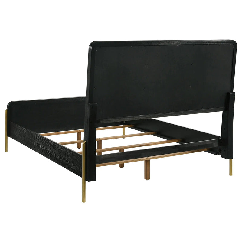 Arini 56-inch Queen Panel Bed Cream and Black by Unique Piece Furniture
