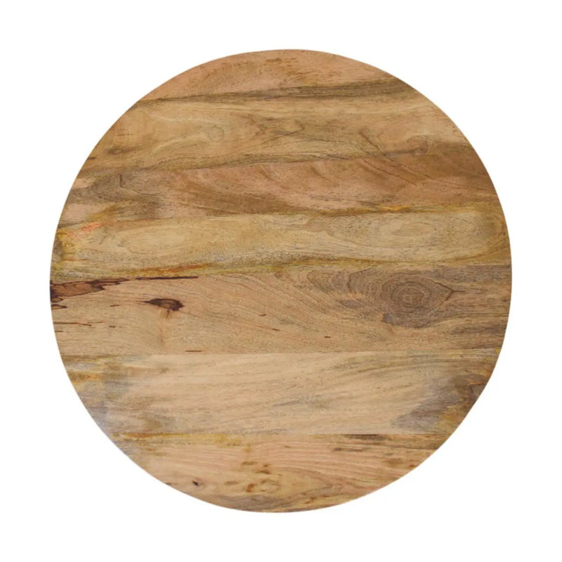 Slatted Round Coffee Table - Beige by HouseOfZazla