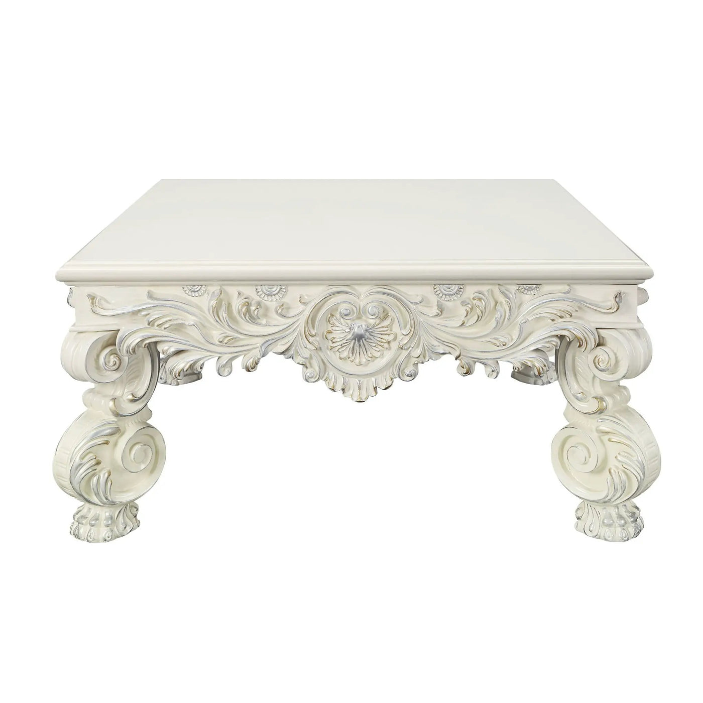 Adara Elegant White Coffee Table by HouseOfZazla