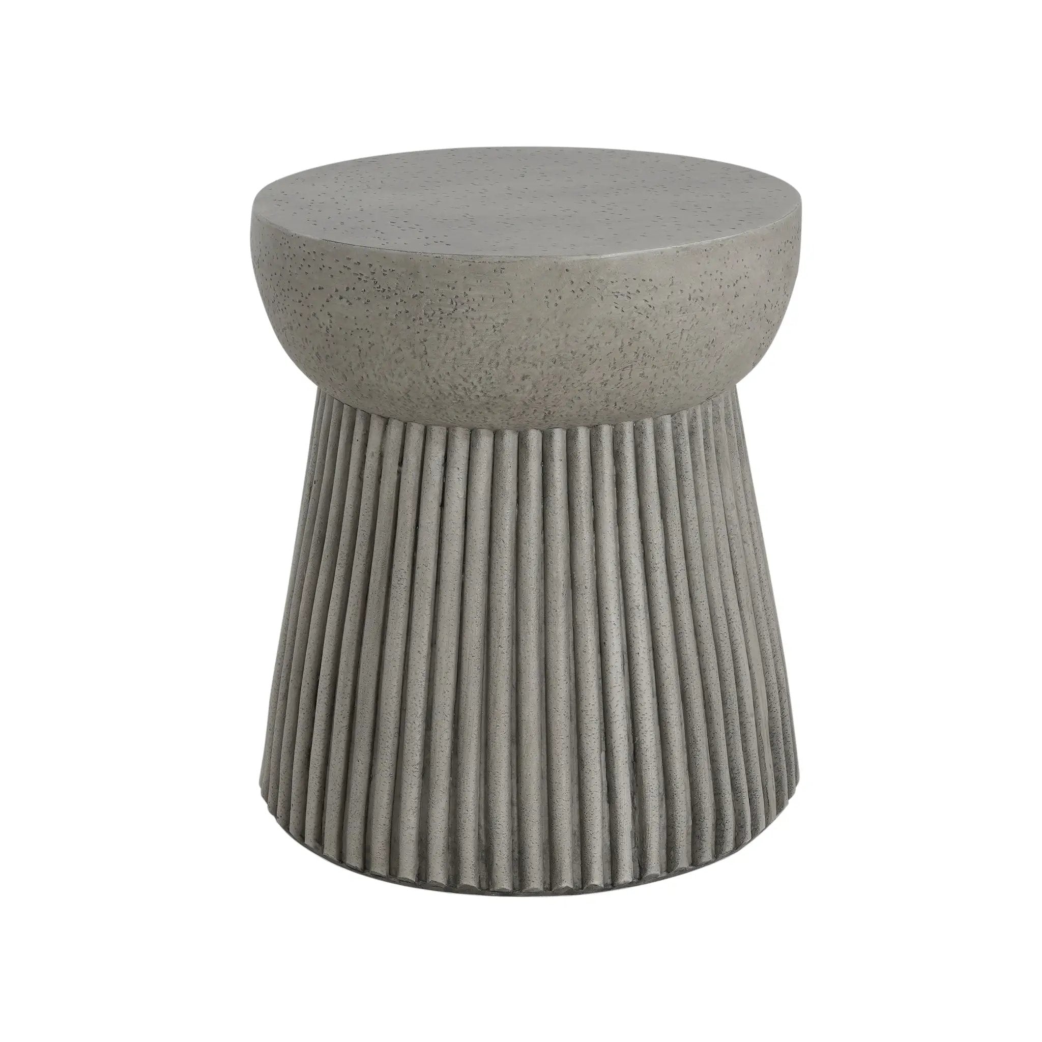 Outdoor Lightweight Concrete Side Table by HouseOfZazla