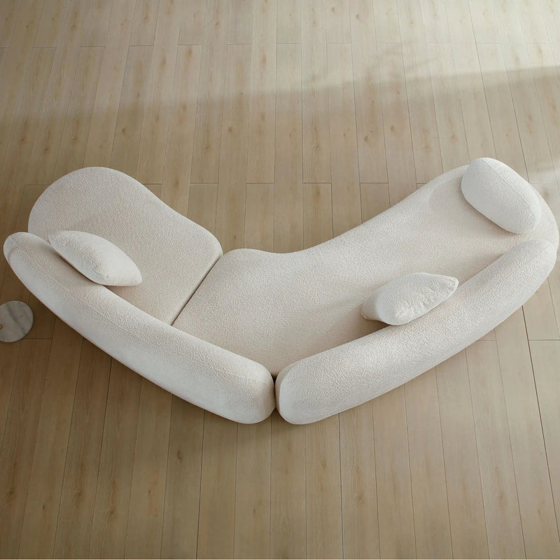 Modern Curved Modular 5 Seater Sofa by HouseOfZazla
