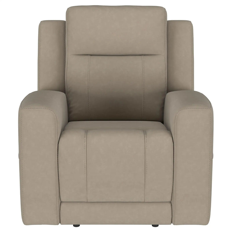 Slater - Upholstered Recliner Chair With Manual Recline - Taupe by HouseOfZazla