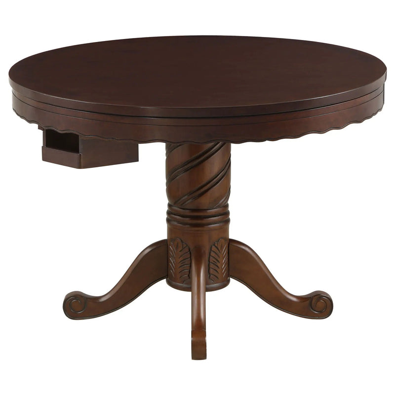 Brenton - Game Table With 8 Cupholders - Brown by HouseOfZazla
