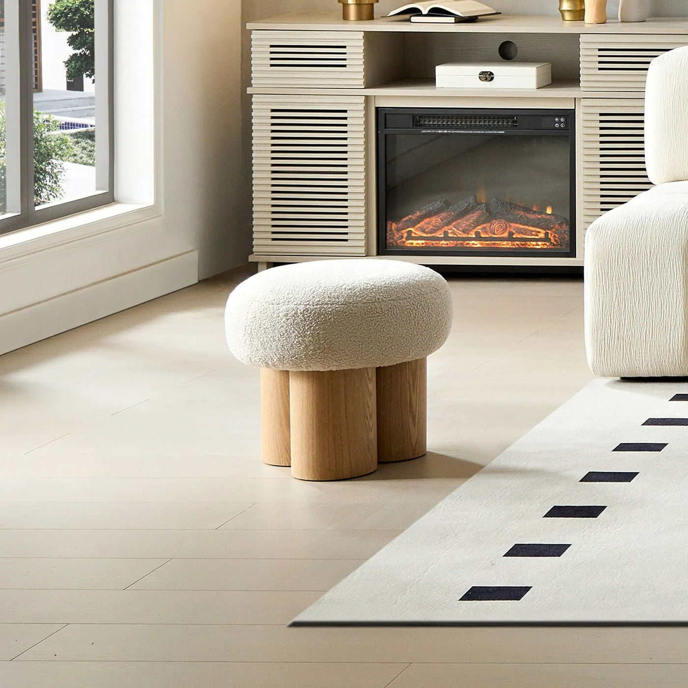 Versatile Mushroom Stool With Cushion by HouseOfZazla