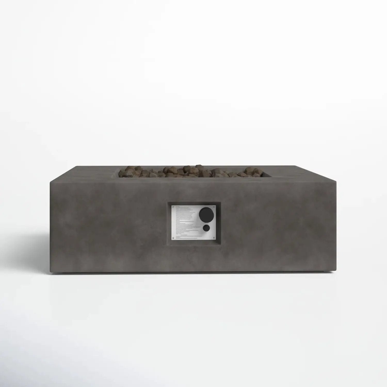Outdoor Handcrafted Fire Pit Table - Charcoal by Unique Piece Furniture