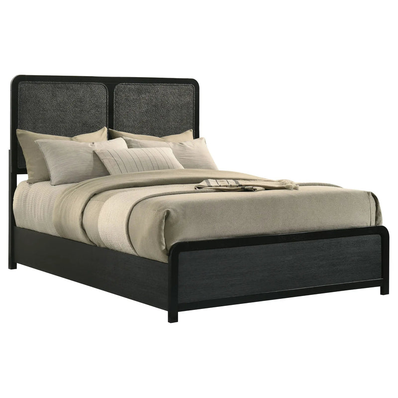Cavelle 51-inch Upholstered Full Panel Bed Black by Unique Piece Furniture