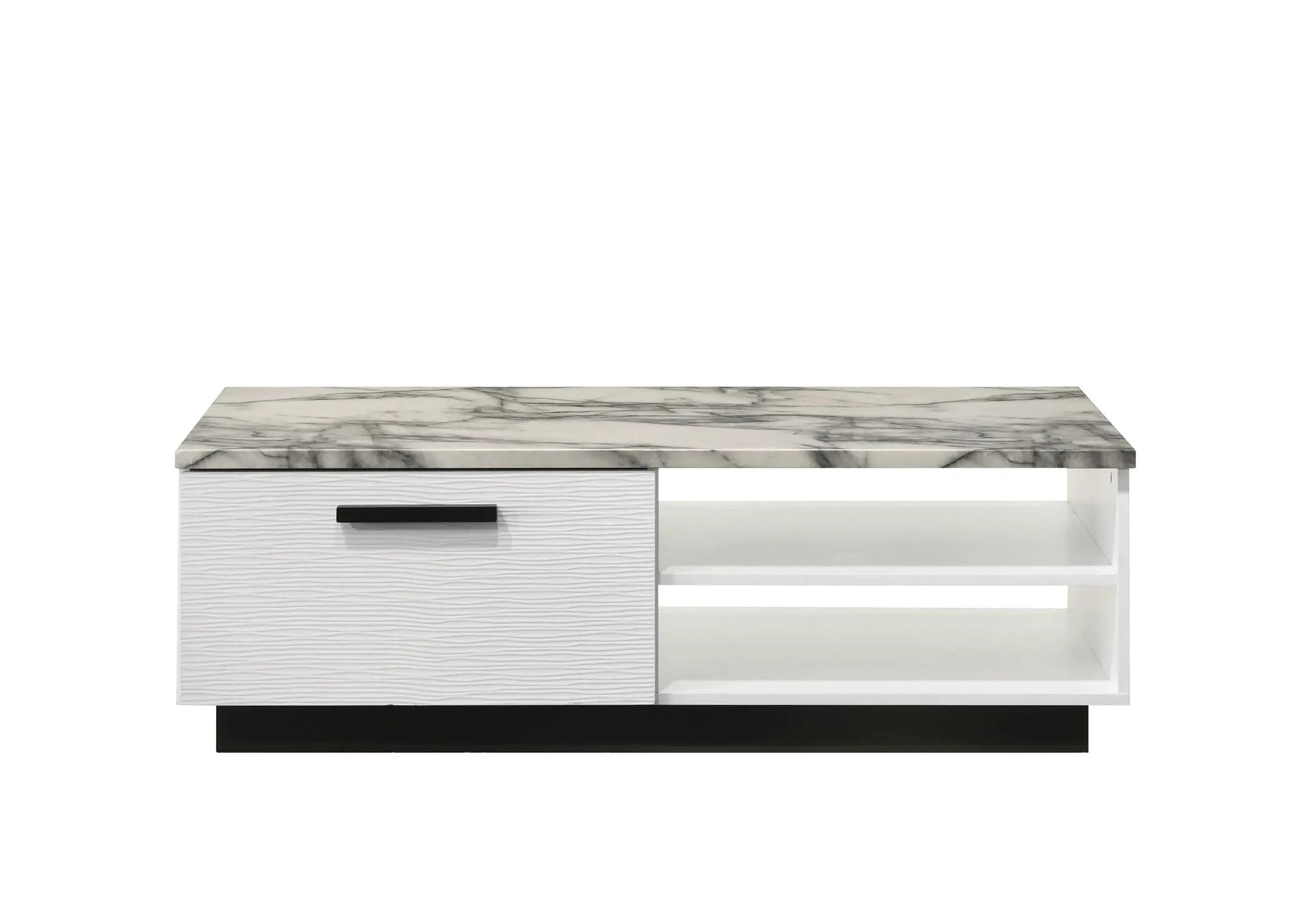 Matilda - Coffee Table With White Faux Marble Top - White by Unique Piece Furniture