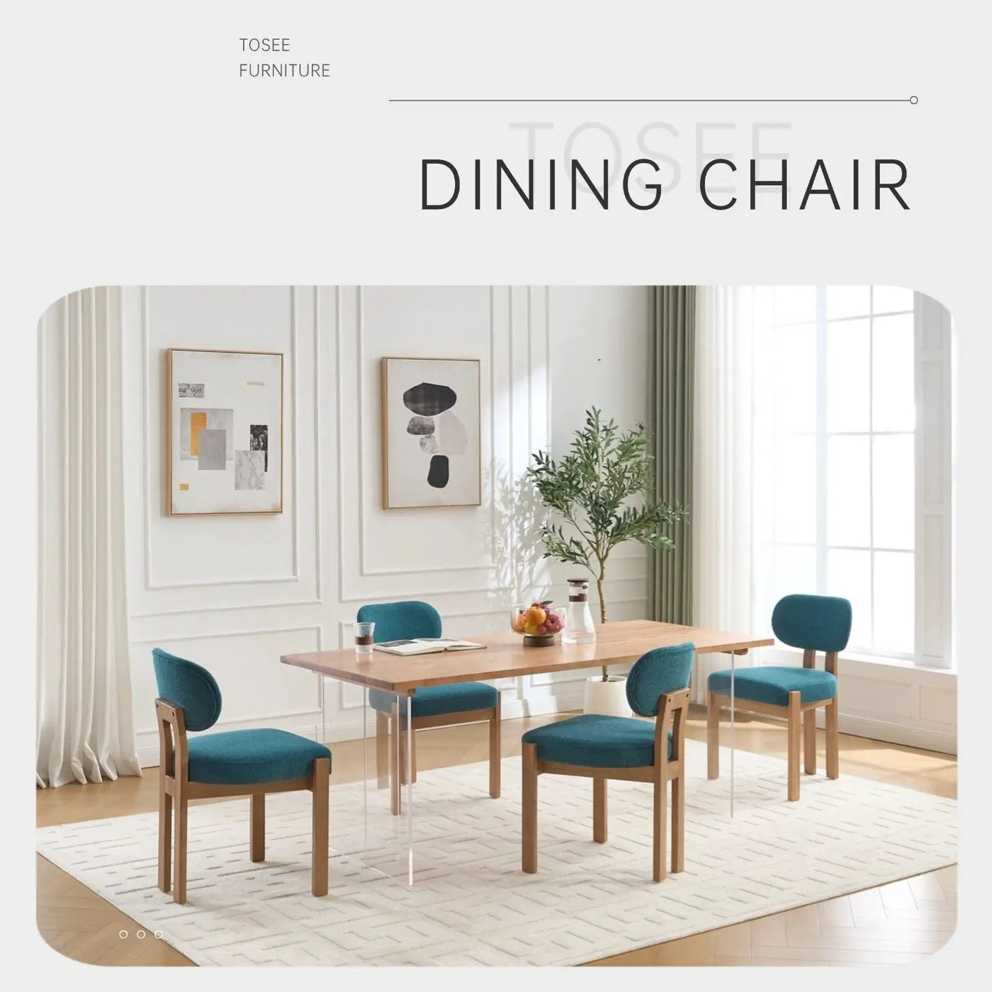 Dining Chairs With Ergonomic Backrest And Adjustable Feet (Set of 2) by HouseOfZazla