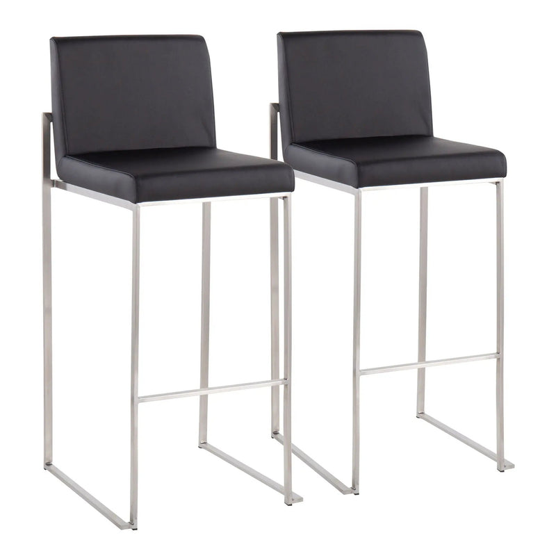 Fuji - Contemporary And Modern Elegance High Back Barstool by Unique Piece Furniture
