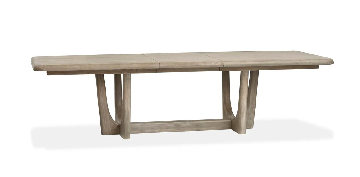 Braelyn - Extendable Trestle Dining Table - Dorian Gray, photo 4 of 7