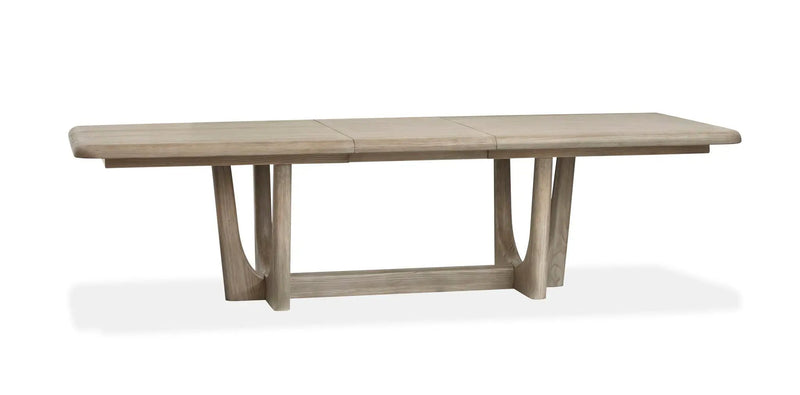 Braelyn - Extendable Trestle Dining Table - Dorian Gray, photo 4 of 7