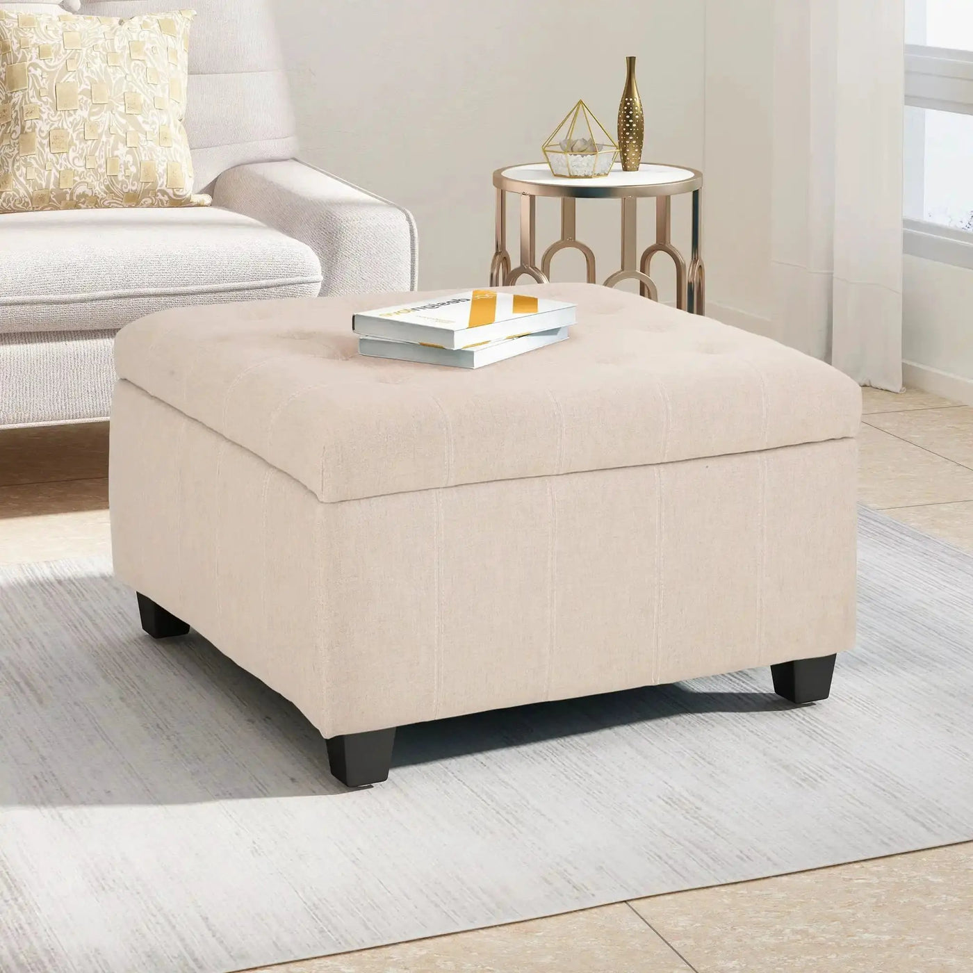 Isabella - Contemporary Ottoman With Storage by HouseOfZazla