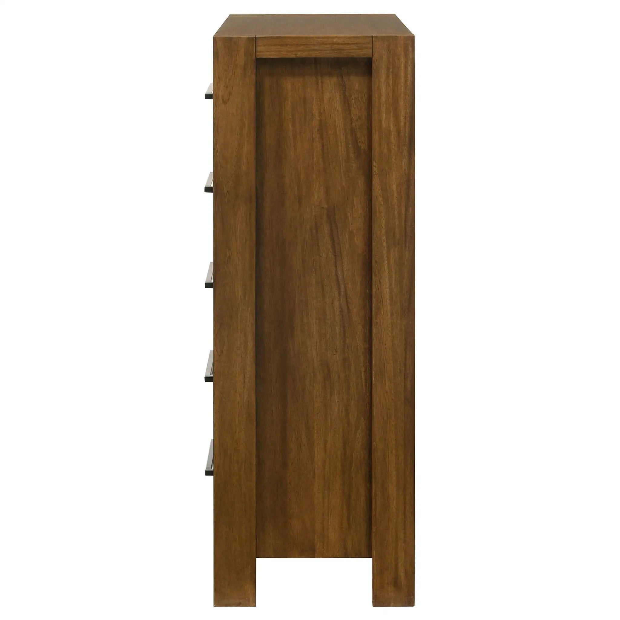 Adderley 5-drawer Bedroom Chest of Drawers Warm Brown by Unique Piece Furniture