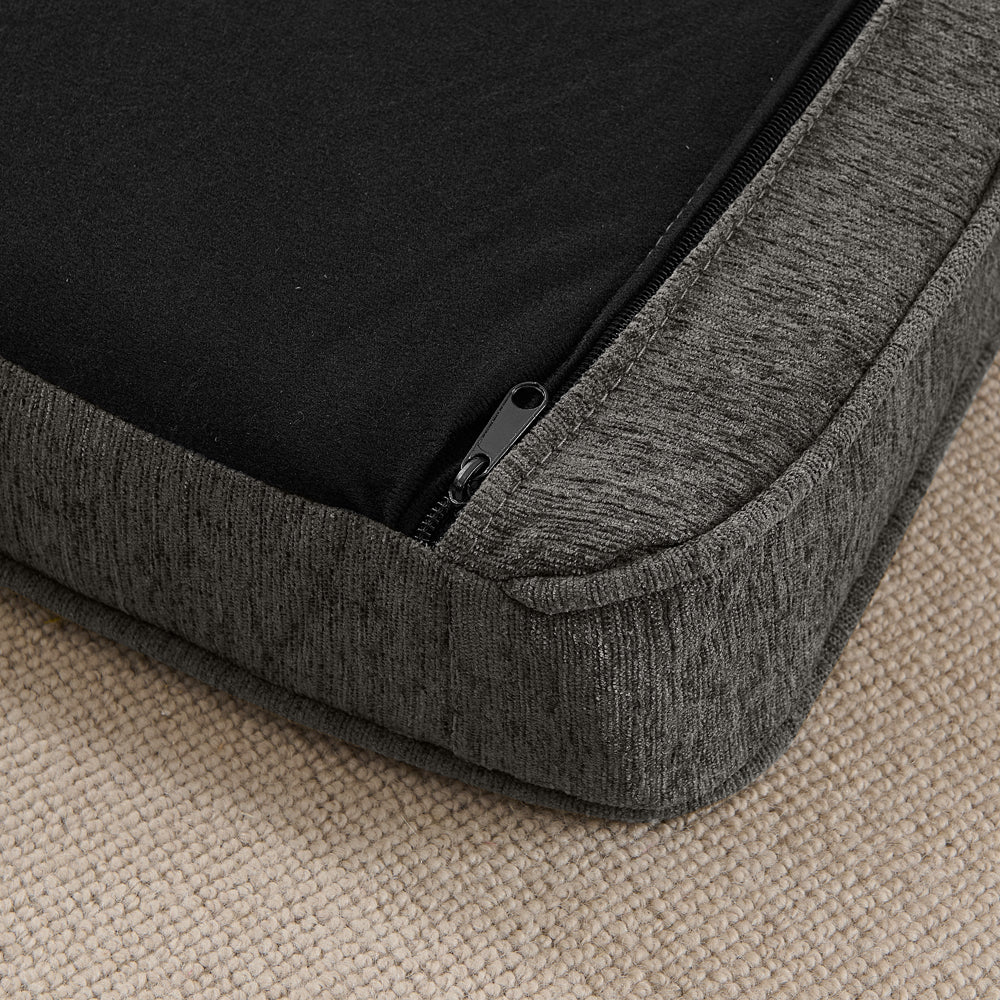 Modern Elevated Rectangular Pet Bed with Linen Upholstery - Choice of Color, photo 8 of 10
