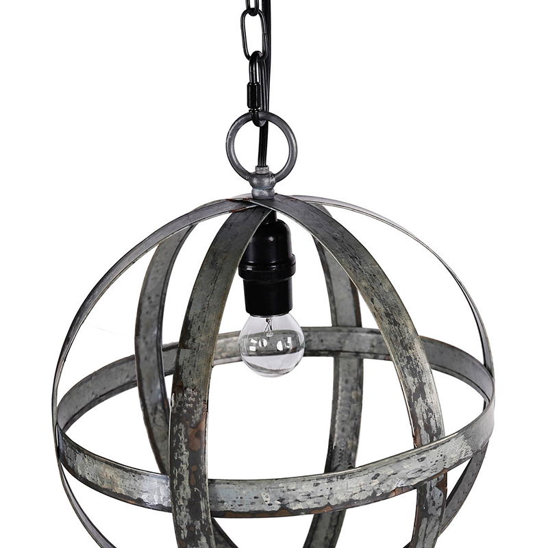 Metal Chandelier with Adjustable Chain, photo 3 of 5
