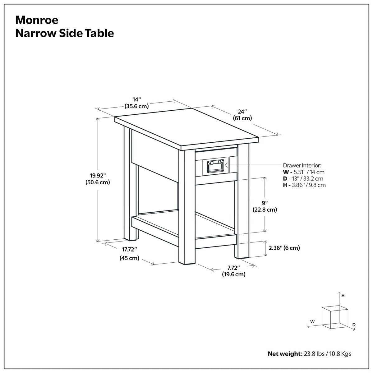 Monroe - Handcrafted Side Table, photo 12 of 32