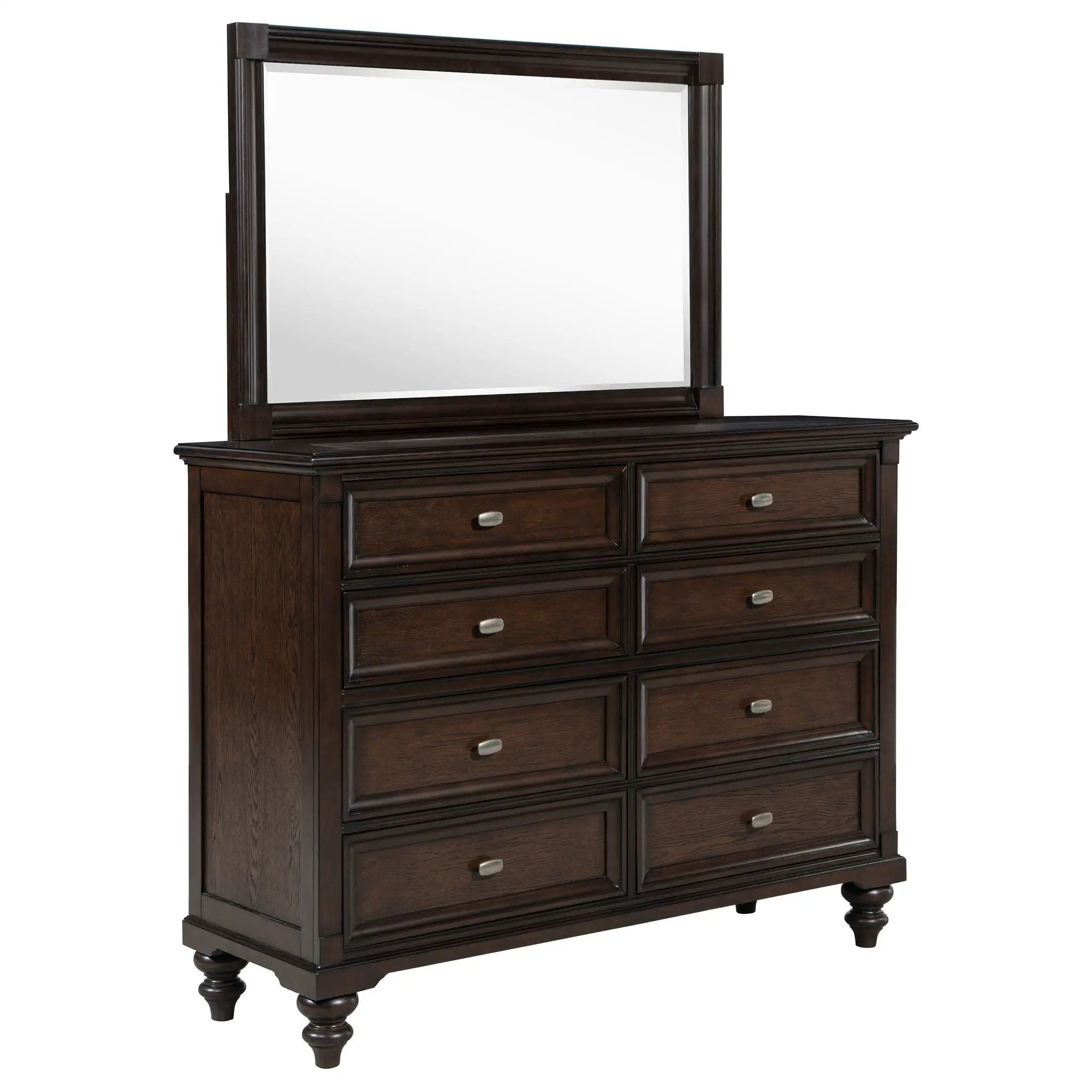Andover 8-drawer Dresser and Mirror Dark Oak by Unique Piece Furniture
