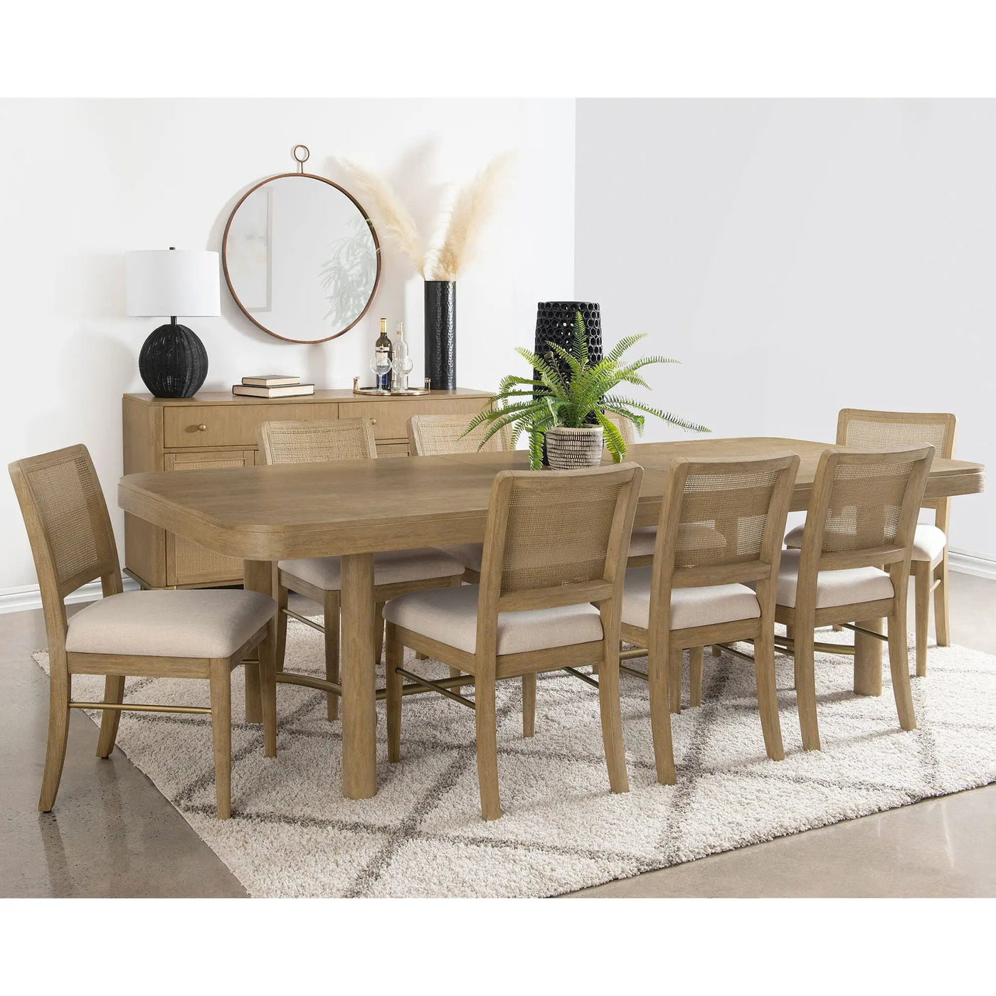 Benson - Extension Leaf Dining Table Set With Chairs by HouseOfZazla