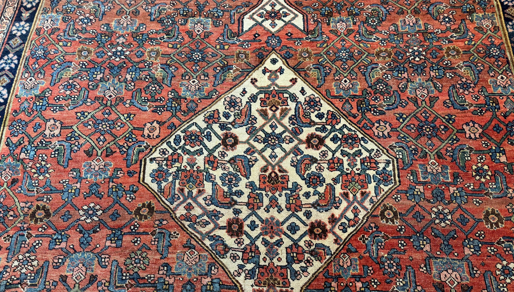 Antique Persian Bidjar Rug 8x12, Rare Persian Carpet by Jewel Rugs