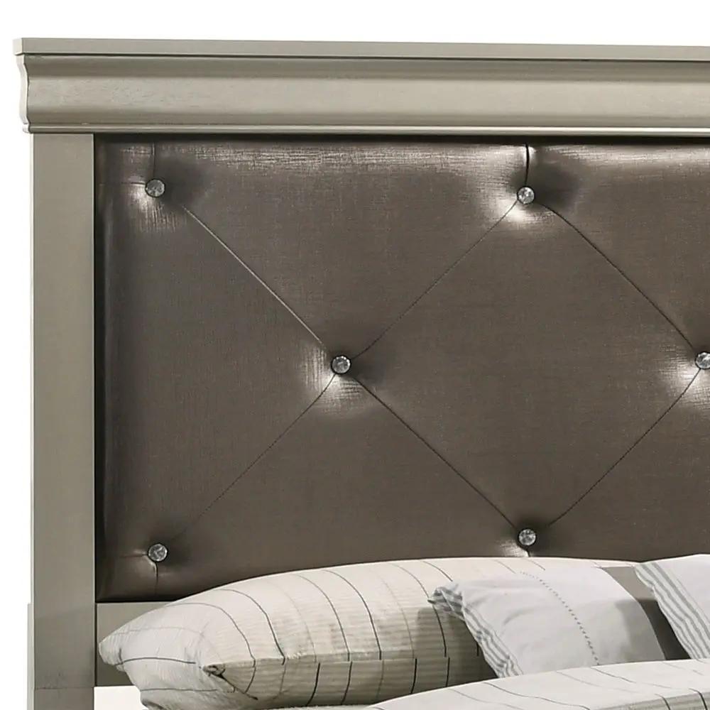 Chic Elegantly Designed Transitional Bed by Unique Piece Furniture