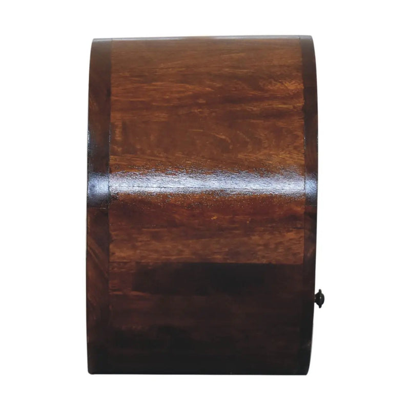 Floating Circle Bedside Table - Chestnut by HouseOfZazla