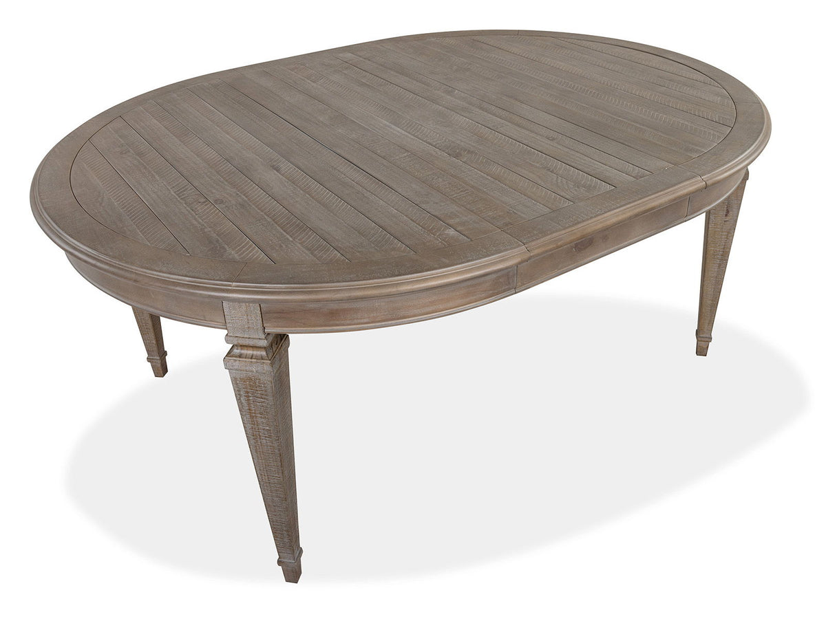Lancaster - Round Dining Table - Dovetail Gray, photo 3 of 7