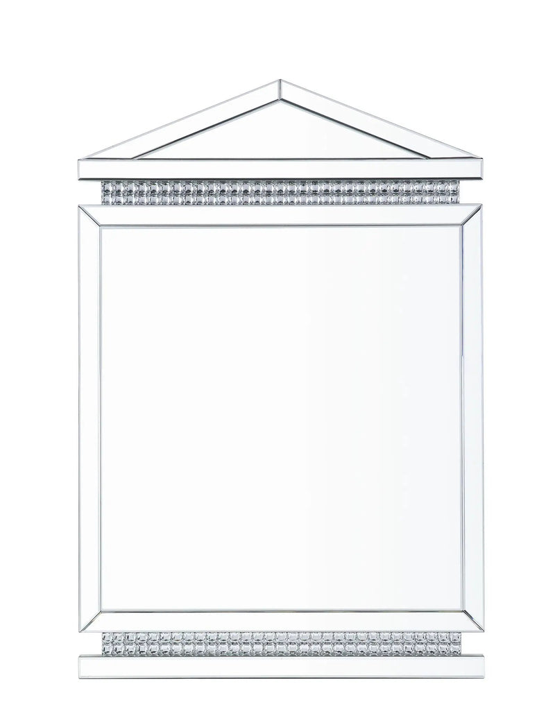 Lotus - 47" Accent Mirror - Mirrored, Faux Ice Cube Crystals by Unique Piece Furniture