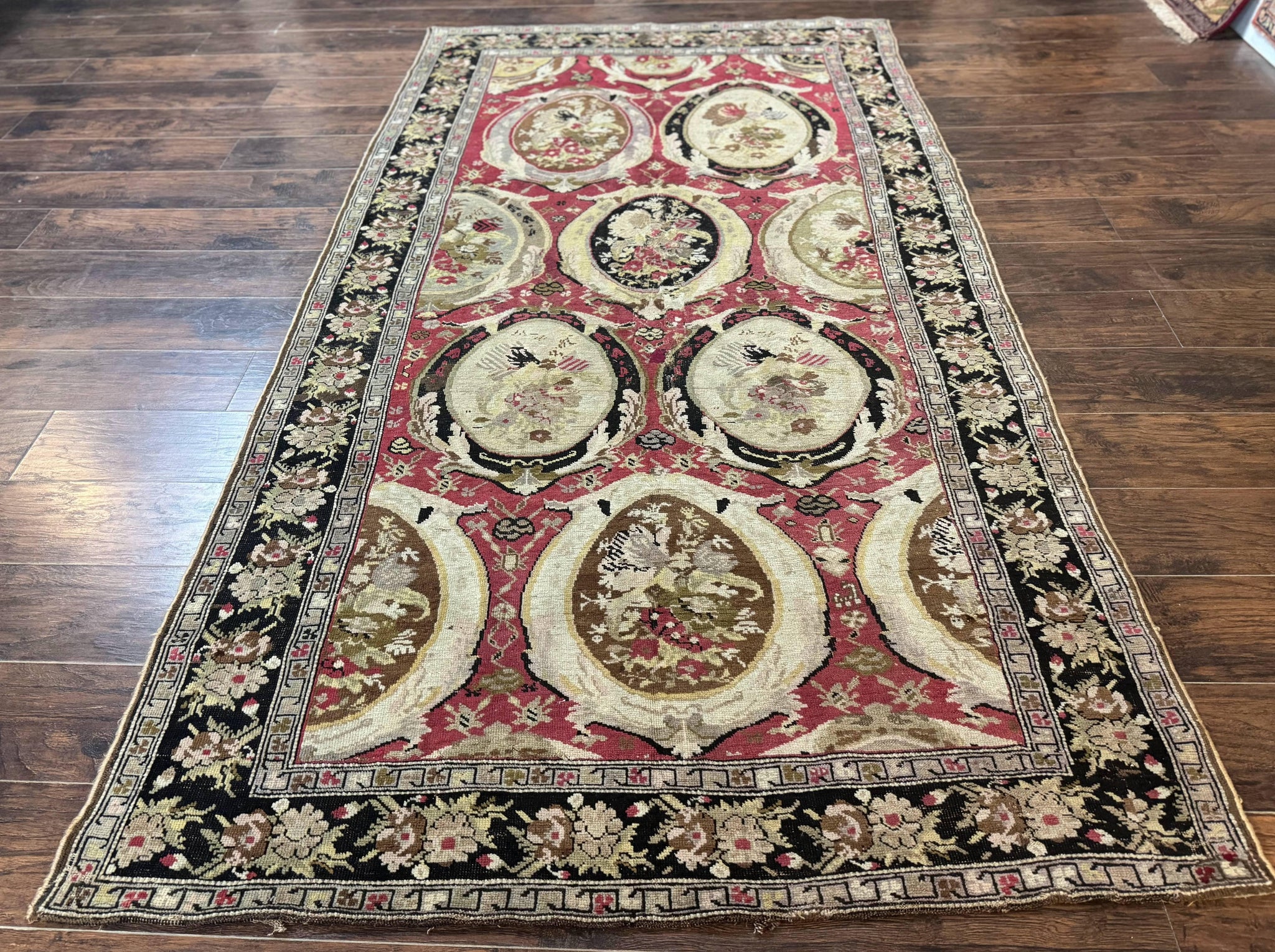 Antique Caucasian Karabakh Rug 5x10 by Jewel Rugs