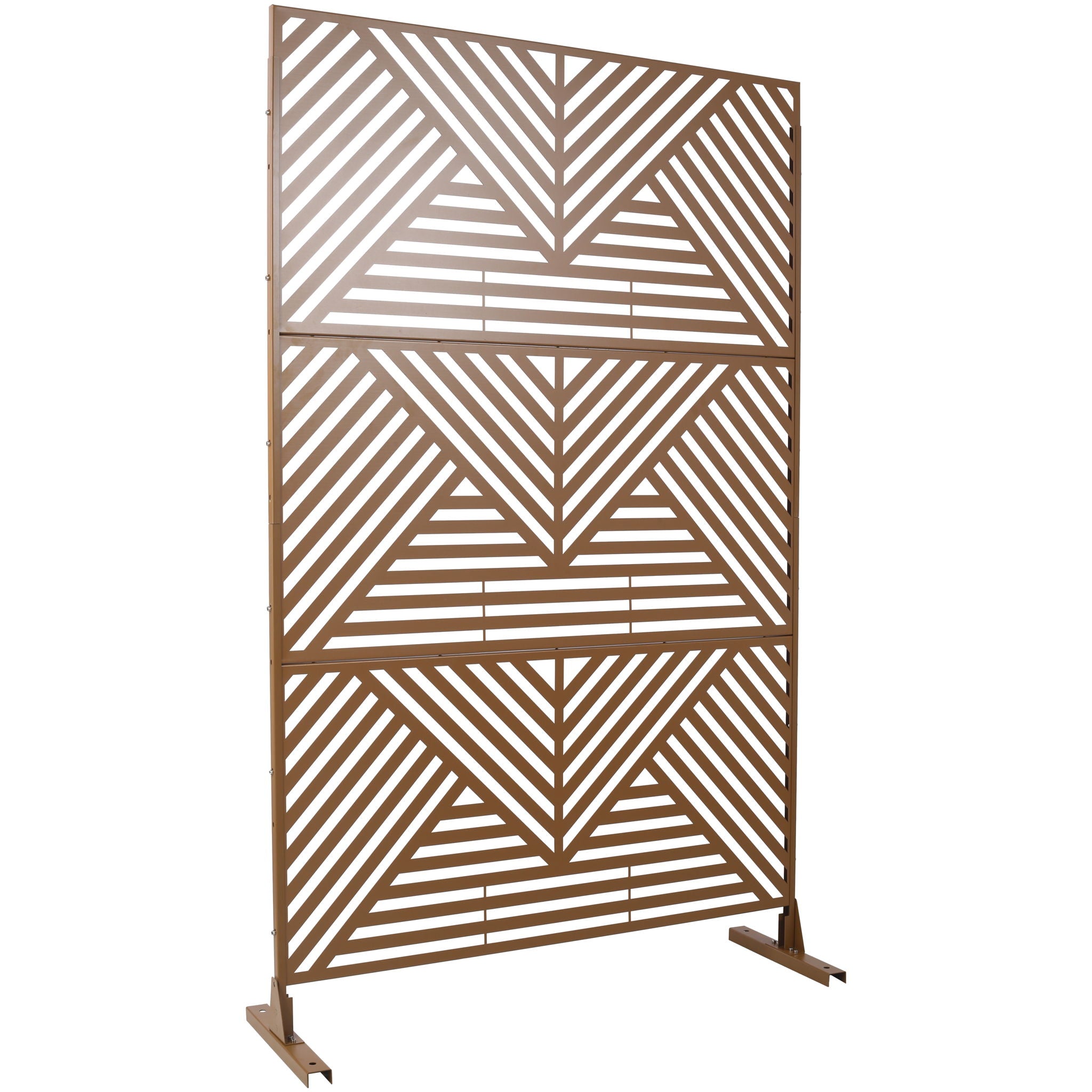 Freestanding Outdoor & Indoor Freestanding Metal Privacy Screen by Unique Piece Furniture