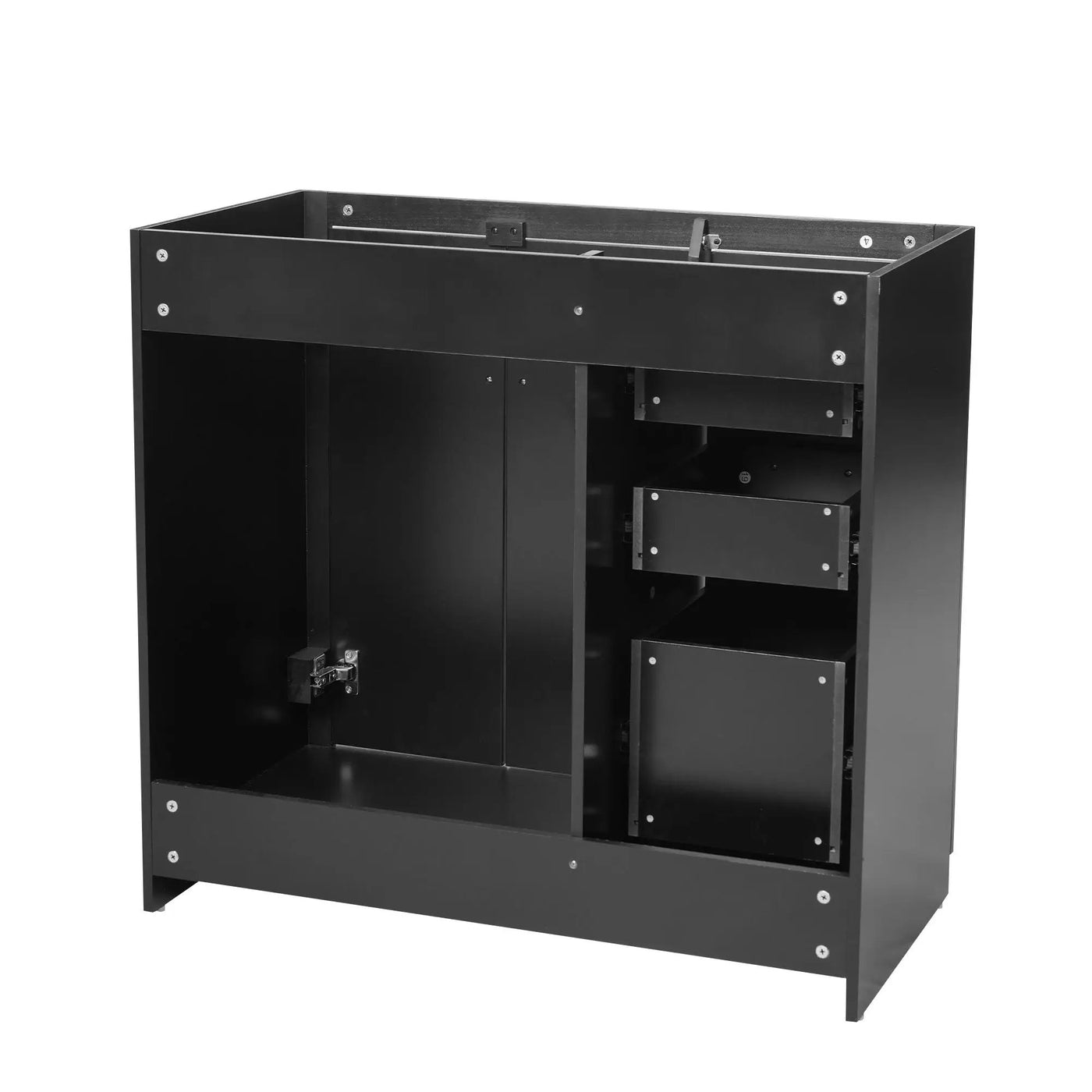 Retro Style Bathroom Vanity, 3 Drawers & Soft Closing Doors by HouseOfZazla