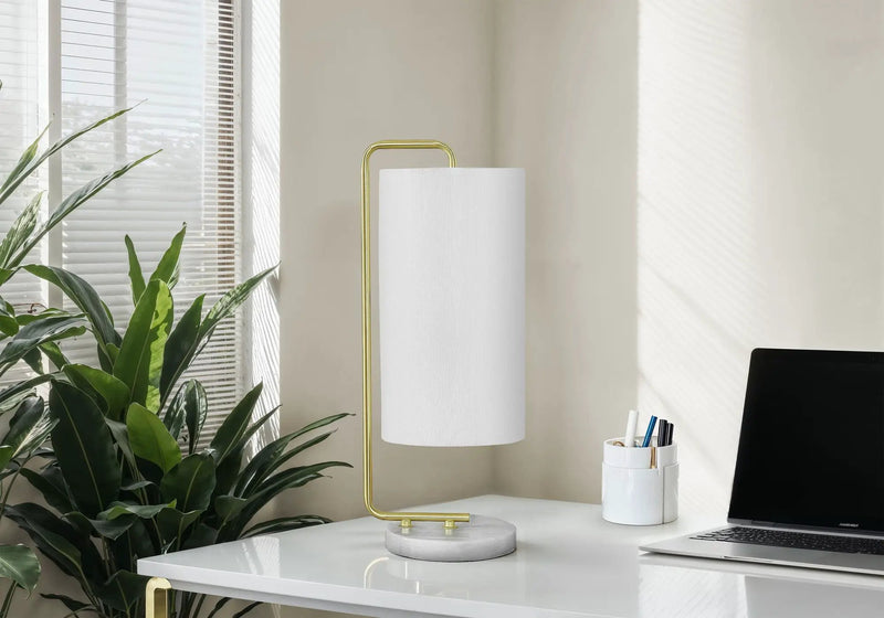 Lighting, Table Lamp, Marble, Contemporary - White by Unique Piece Furniture