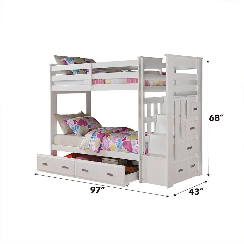 Allentown - Bunk Bed w/Storage Ladder & Trundle by Unique Piece Furniture