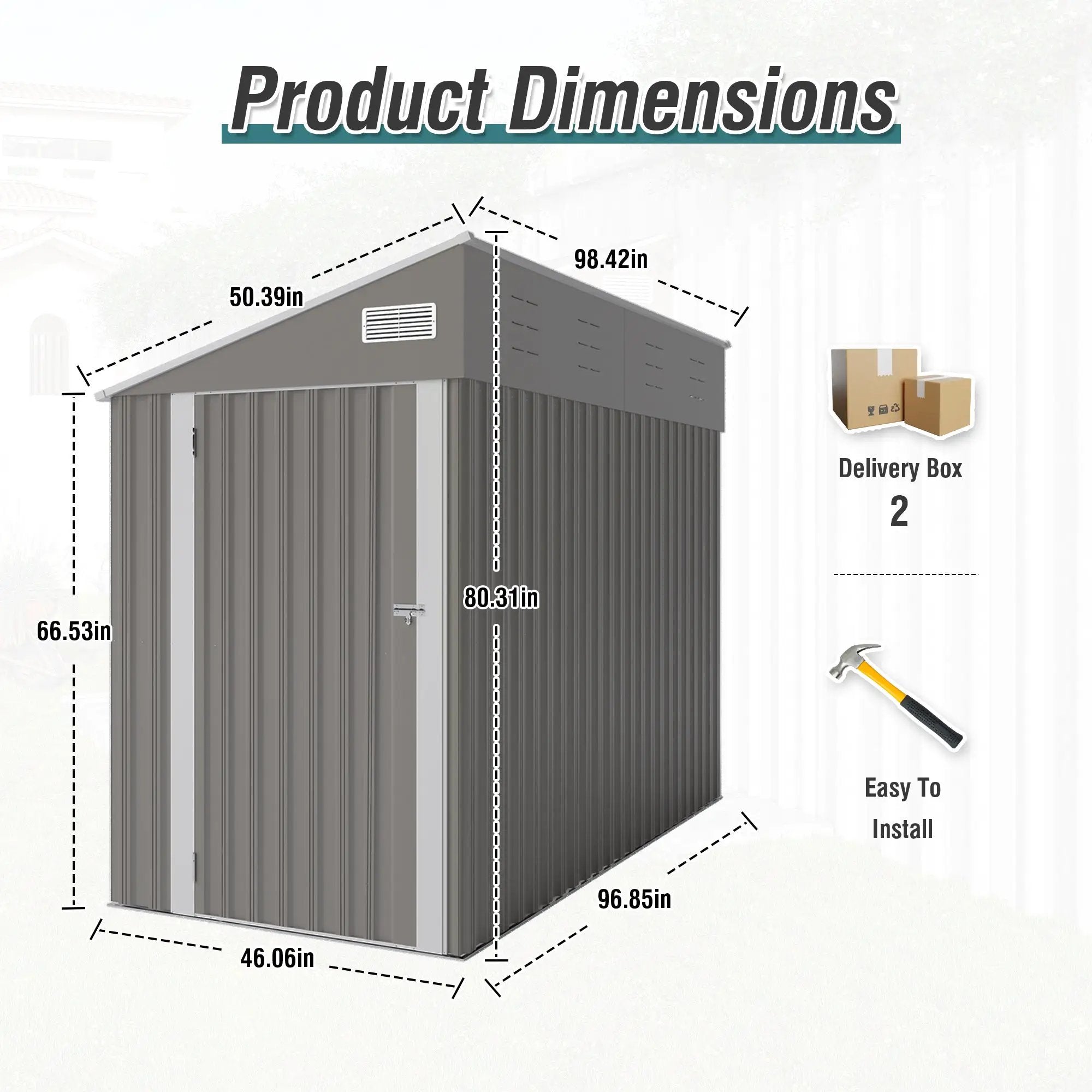 Campcraft Optional Two-Color Storage Shed by HouseOfZazla
