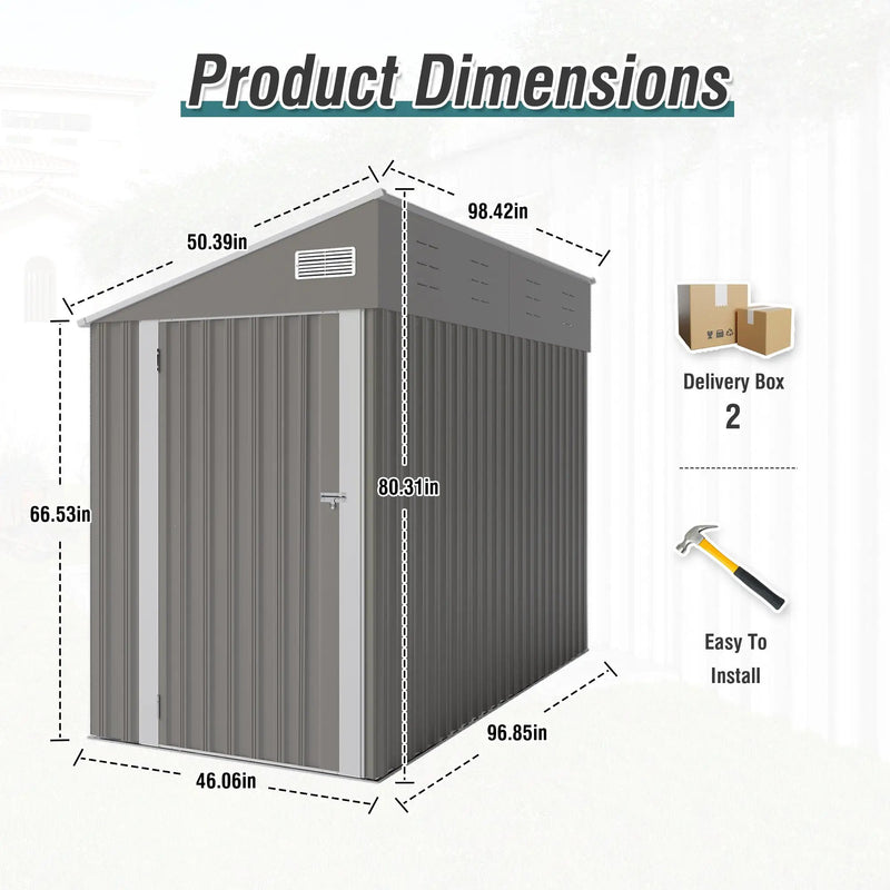 Campcraft Optional Two-Color Storage Shed by HouseOfZazla