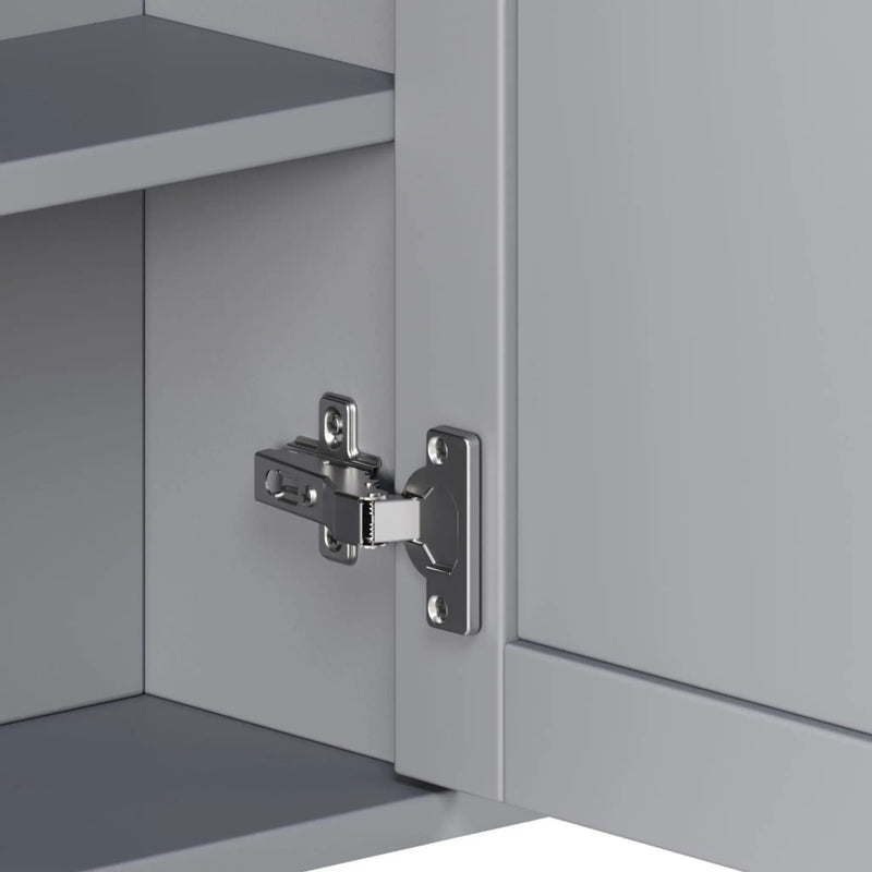 Bathroom Wall Storage Cabinet With Mirror And Adjustable Shelf, 6 Open Shelves by HouseOfZazla