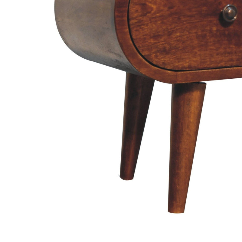 Solid Wood Circular TV Unit by HouseOfZazla